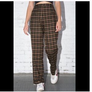 Brandy Melville plaid Amelia pants one size